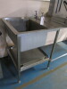 Stainless Steel Sink Unit. Size H92 x W250 x D75cm. - 4