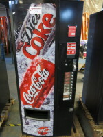 Vendo VDI 476-07DD/472 Vending Machine Branded Coca Cola with Key (As Viewed).