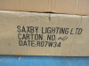 6 x Saxby Lighting Perspex Wire Hung Office Strip Lights. - 6