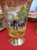Large Collection of Romany Gypsy 'Waggon Days' Marquis Fine China, Hand Painted Carat Gold, Made in England to Include: - 16