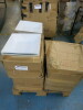 7 x Boxes of 6 Chromette Deep Square White China Bowls. Size 33cm.