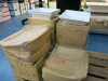 7 x Boxes of 6 Chromette Deep Square White China Bowls. Size 33cm. - 4