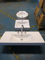 3 x Assorted Ceramic Sinks (Used).