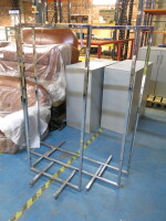 3 x Chrome Steel Clothes Rails.