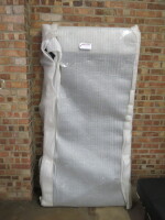 Black Faux Leather Mattress, Size H8cm x W200cm x D100cm.