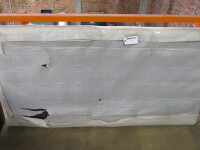 Black Faux Leather Mattress, Size H8cm x W200cm x D100cm.