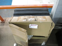 4 x Ottoman Faux Leather Cushions to Include: 3 x Black & 1 x Light Grey.