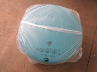Boxed/New Aqua Faux Leather Childrens Break Out Stool, Diameter 60cm.