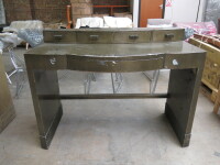 Andrew Martin Designed Desk in Green with Removable 4 Draw Desk Tidy. Size H77cm x W117cm x D60. NOTE: condition ( As Viewed/Pictured).