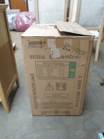 Boxed/New Willis & Gambier 3 Drawer Bedside Cabinet.