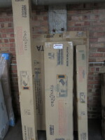 Boxed/New Originals Jakata Wooden Double Bed Frame, Colour Honeycomb, Size W135cm x D190cm. Comes in 4 Boxes.