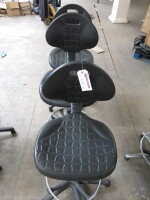 4 x Height Adjustable 3 Lever Draughtsman Chair with Moulded Plastic Seat.