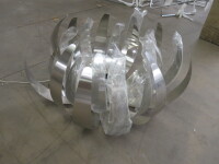 Brushed Chrome Effect Pendant Ceiling Light.