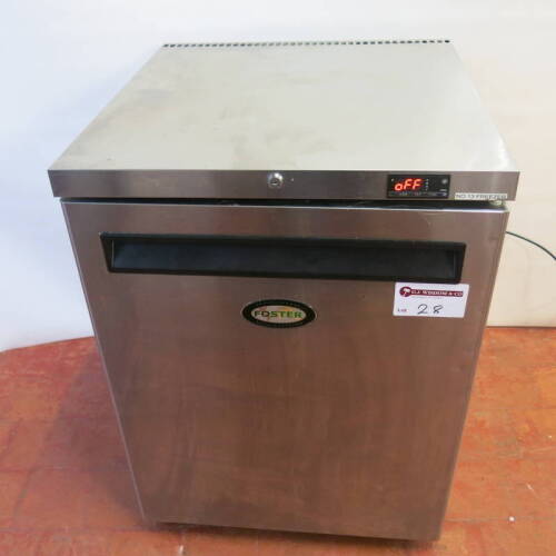 Foster Stainless Steel Undercounter Freezer. Model LR150-A, S/N E5436354