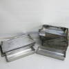 5 x Aluminum Roasting Trays, Size 42cm x 31cm x 9cm with 14 x Aluminum Baking Trays, Size 53cm x 33cm & 2 x Loaf Tins, Size 40cm x 15cm x 6cm