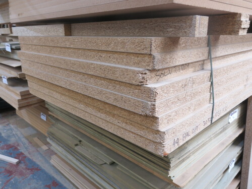 8 x Sheets of Chip Board, Size L3050mm x W1050mm x D45mm.