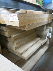 Large Quantity of Chipboard to Include: 2 x Full Sheets of D55mm Board Plus Approx 20 x Useable Cut Boards Remaining in Factory.