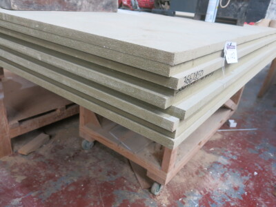 9 x Sheets of MDF Green Board, Size L3050mm x W1220mm x D24mm.