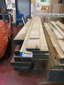 22 x Planks of Hardwood in Assorted Sizes, All in Excess of 3M Long. Thickness Range 30-100mm x Width Range 150mm-400m.