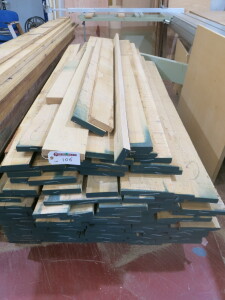 Mixed Pallett Containing Approx 100 Planks of Hardwood Timber in Assorted Sizes, All in Excess of 2.4M Long. Thickness 25mm x Width 90mm-220mm.