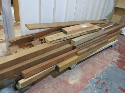 Mixed Pallet Containing Large Quantity of Hardwoods in Assorted Lengths/Widths & Thicknesses (As Viewed/Pictured).