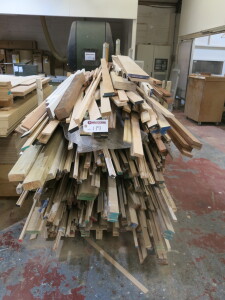 Pallet Containing Large Quantity of Timber Mouldings in Assorted Lengths & Thickness. Approx Length 2.4M Long.