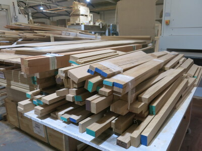 Trolley Containing Assorted Sized and Lengths of Hardwood Timbers (As Viewed/Pictured).