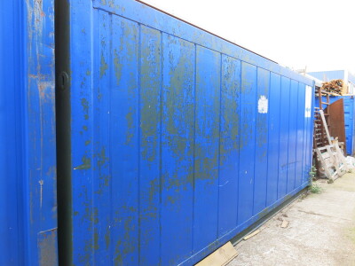 6M Aluminium Lined Hazardous Chemical Shipping Container Containing a Large Quantity of New & Part Used Tins of Assorted Stains, Paints, Lacquers, Varnishes & Assorted Other Timber Treatments (As Viewed/Pictured).