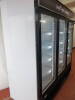 Interlevin LGC7500 Triple Door LED Illuminated Showcase Refrigerated Display Unit. S/N LGC750000317101200180003. Capacity 2050 Litres. Manufactured October 2017, (appears in near new condition). Original Cost £2700 - 6