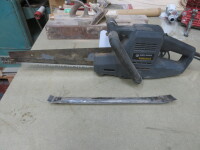 Black and Decker Professional Model P41-11 Electric Power Saw. Comes in Wooden Box with Selection of Spare Blades.