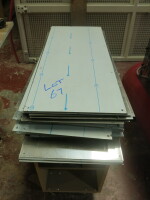 Approx 60 Sheets of 30mm x 73mm Stainless Steel (As Viewed/Pictured).