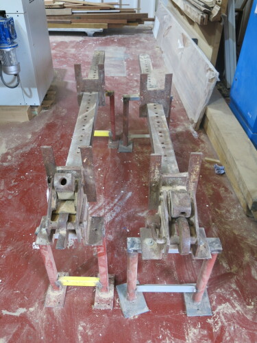 Pair of Heavy Duty, Floor Mounted Clamps, Length 2m�(As Viewed/Pictured).