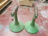 Pair of Green Adjustable Height Rollers.