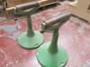 Pair of Green Adjustable Height Rollers. - 2