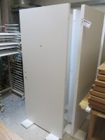 15 x Blank Wooden Doors with Frames Finished in White, Size H196cm x W80cm.