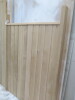 Pair of Wooden External Oak Gates with Posts, Size H174cm x W138cm. NOTE: untreated. - 2