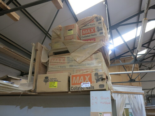 2 x Pallets Containing Approx 30 Boxes of Max Collated Nails.