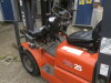 Heli h2000 Series 25 Gas Counterbalance Fork Lift Truck. Double Mast 3.3m Lift Height with Side Shift. Type HFG25, S/N 68400, Year 2005, Rated Capacity 2500kg, 4069 Hours. - 6