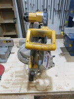 DeWalt Mitre Saw, Model DW708-GB. Note: unable to power up for spares or repair A/F.