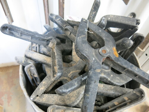 Crate Containing Quantity of Hand Grip Clamps.