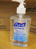 2 x Boxes of 12 x 300ml Bottles of Purell Advanced Hygienic Hand Rub. - 2