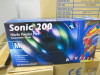 4 x Boxes of 10 x 200pcs Sonic 200 Nitrile Powder Free Blue Examination Gloves. 3 x Medium & 1 x Large. - 3