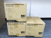 9 x Boxes of 10 x 100pcs Small Gen-X Nitrile Examination Powder Free Examination Gloves. To Include 8 x Small & 1 x Medium.