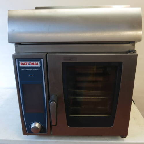 Rational 6 Rack, UK Self Cooking Centre, Model SCC XS 6 2/3E, S/N E60SI17122634373 Comes with Ultra Vent Extractor Hood, Model UV XS 6 2/3E, S/N ET3UA17115021951, 6 x Vogue 2/3 Trays, Operating Instructions & Installation Manual.