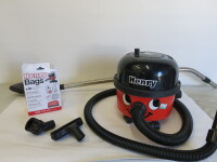 Henry Numatic Vacuum Cleaner, Model HVR160-11. Comes with Assorted Attachments & 9 Filter Bags (As Viewed/Pictured).