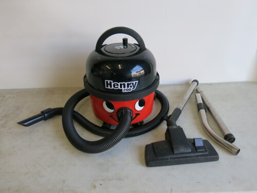 Henry 200 Vacuum Cleaner, Model HVR200-11. Comes with Assorted Attachments (As Viewed/Pictured).