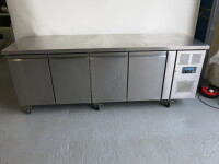 Polar Counter 4 Door Refrigerator, Model G588, Size H85cm x W224cm x D70cm.