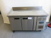 Polar Counter 2 Door Freezer with Upstand, Model DL916 , Size H85cm x W136cm x D70cm - 3