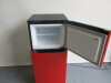 Fridgemaster Refrigerator/Freezer in Red, Model MTM18120R. Size H118cm x W48cm x D49cm - 3