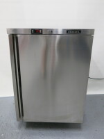 Blizzard Stainless Steel Single Door Under Counter Fridge, Model BZ-UCR140. Size H82cm x W60cm x D60cm.